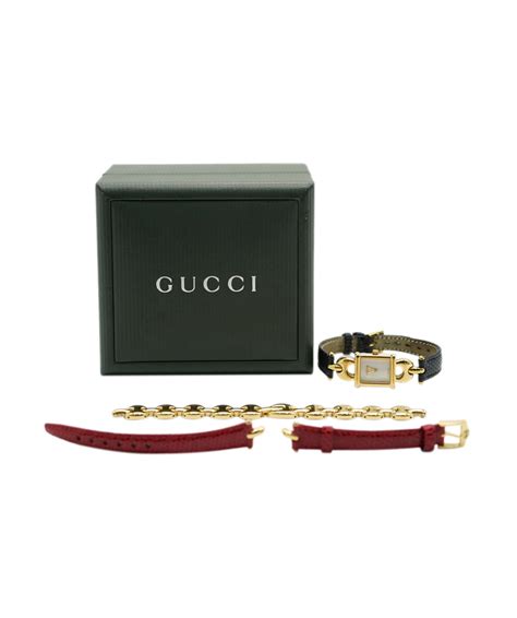 watch straps gucci|Gucci interchangeable watch straps.